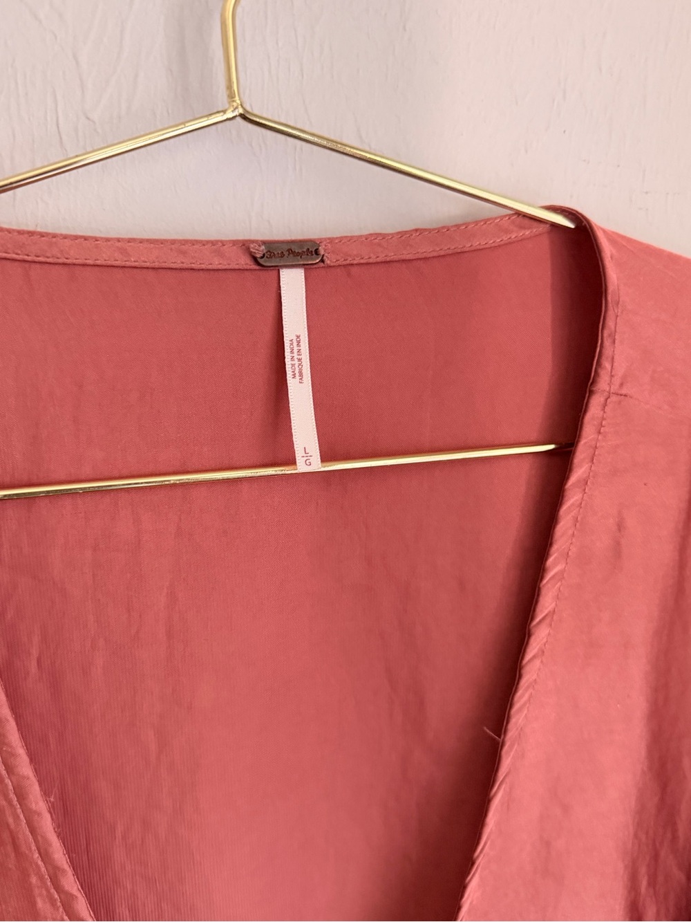 Free People Dusty Rose Midnight Vibes Blouse - Picture 2 of 3